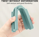 Potonderzetter siliconen set, 4 stuks antislip onderzetters, hittebestendig, opvouwbaar, pannenlappen, opvouwbaar & onderzetters, hete pannenlap voor potten, pannen, schalen, hittebescherming