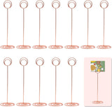 12 stuks 22 cm fotohouders, plaatskaarthouder, memohouder, metalen kaarthouder, bruiloft, voor bureaunotities, tafelkaarten, foto's, bruiloft, verjaardag, feestdecoratie (roségoud)