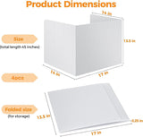 4 stuks scheidingswanden voor bureau, opvouwbare bureauscheidingswand, inkijkbescherming, bureaupaneel, opvouwbare multifunctionele scheidingswand, U-vormige splitsing, sterk en voor school,