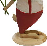 Paasdecoratie paashaas decoratieve haas van metaal set van 2