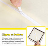 6 stuks opbergdozen kast, lade-opbergsysteem, kledingkast, organizer, opvouwbare opbergdoos, stof, kastorganizer voor sokken, stropdassen, kleding, ondergoed (off-white)