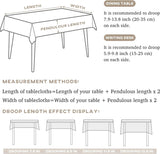 Tafelkleed Wit tafelkleed Linnen Katoen Afwasbaar tafelkleed Moderne kwaststijl voor buiten, tuin, restaurant Desktopdecoratie (wit 140 x 140 cm)