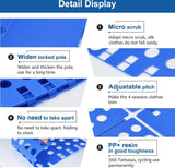 Vouwbord voor kleding T-shirt vouwplank kinderen en volwassenen vouwplank wasvouwplank wasvouwplank kleding blauw