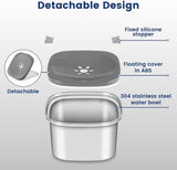 Waterbak Hond Zonder Kwijlen Roestvrij Staal 3L Drinkbak Hond Anti Schlabber Waterbak voor Honden Hondenbak Lekvrij