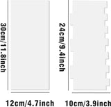 2-delige heldere acryl-taartschraper, taartdecoratiekam, taartschraper, gladde en gestreepte zij-taartschraper, suikergietkammen