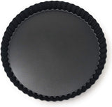 Taartvorm met hefbodem - Quichevorm - Taartbodem - Gegolfde bakvorm voor taarten - Koolstofstaal - Antiaanbaklaag - 26 cm
