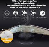 Zacht en omkeerbaar baby puur katoen kinderwagen autostoel liner Pram Insert Portable luierkussen, Universal Cover kinderwagen grootte 32x80 cm kussen voor kinderen