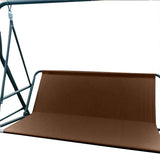 Vervangende schommelstoelhoes voor Hollywood schommelstoelhoes voor tuinstoel buiten 2- en 3-zits (bruin 168 x 56 x 56 cm)