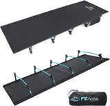 Compact opklapbed van volledig aluminium, ultralicht, comfortabel om te slapen, draagbaar campingbed voor kamperen, wandelen, trekking, backpacken,