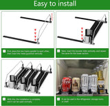 Koelkastorganizer drankjes - drankblikjesorganizer 25 x 31 cm, ideaal voor het organiseren van de koelkast en opslagruimte.