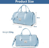 Sports Bag, Travel Duffel Bag, Sports Duffel Bag with Shoe Compartment & Wet Compartment, Waterproof Overnight Bag, Travel Bag, Luggage Bag for Sports & Travel for Men and Women, #2 Blue, 1