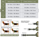 Hondenharnas, hondentuigje voor middelgrote honden, camouflage, gevoerd, No Pull harnas voor honden, met handvat, verstelbaar, reflecterend, camouflagegroen, M