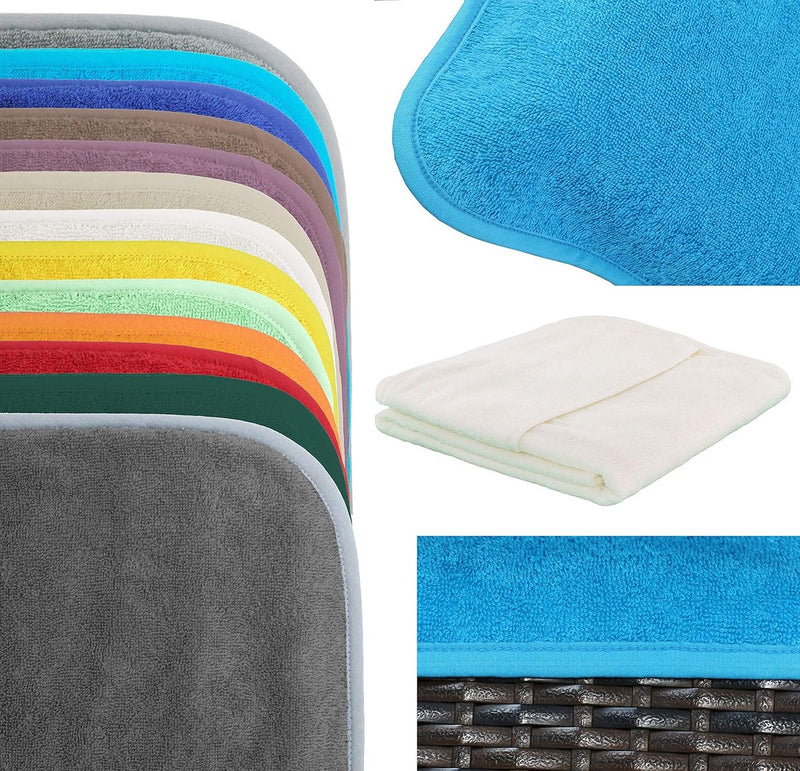 Beschermhoes voor tuinligstoel, strandligstoelkussen, badstof hoes, 100% katoen, ca. 75x200cm.