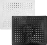 Set van 2 siliconen schoteldroogmat gootsteen, zwart witte gootsteenmat, vierkante gootsteenmat voor gootstenen met afvoergat aanrechtinzet keuken