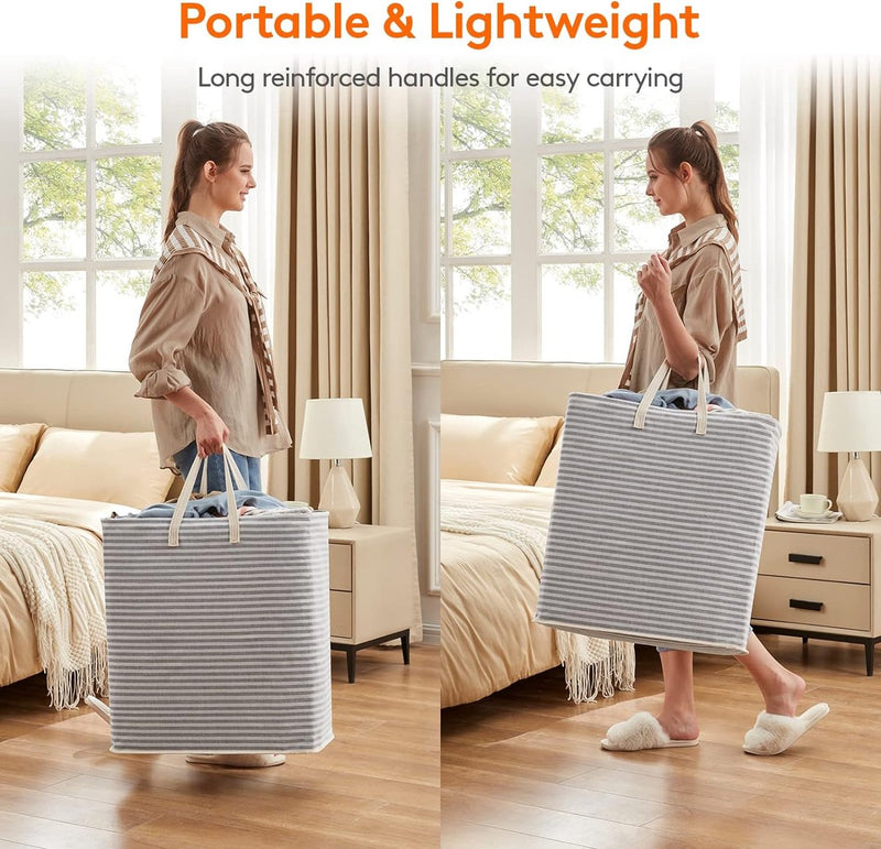 Was Sorteren Mand WEM BAG Premium Wasverzamelaar, Hoogwaardige Opvouwbare Wasmand Opvouwbaar Was Sorteren Mand WEM BAG Premium Wasverzamelaar, Hoogwaardige Opvouwbare Wasmand Opvouwbaar