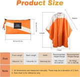 Modieuze regenponcho, uniseks, regenjas, ademend, regencape, lichte regenjas, regenbeschermende kleding, regenjas, als picknickdeken, zonnezeil voor heren en dames, fiets, motorfiets, wandelen,