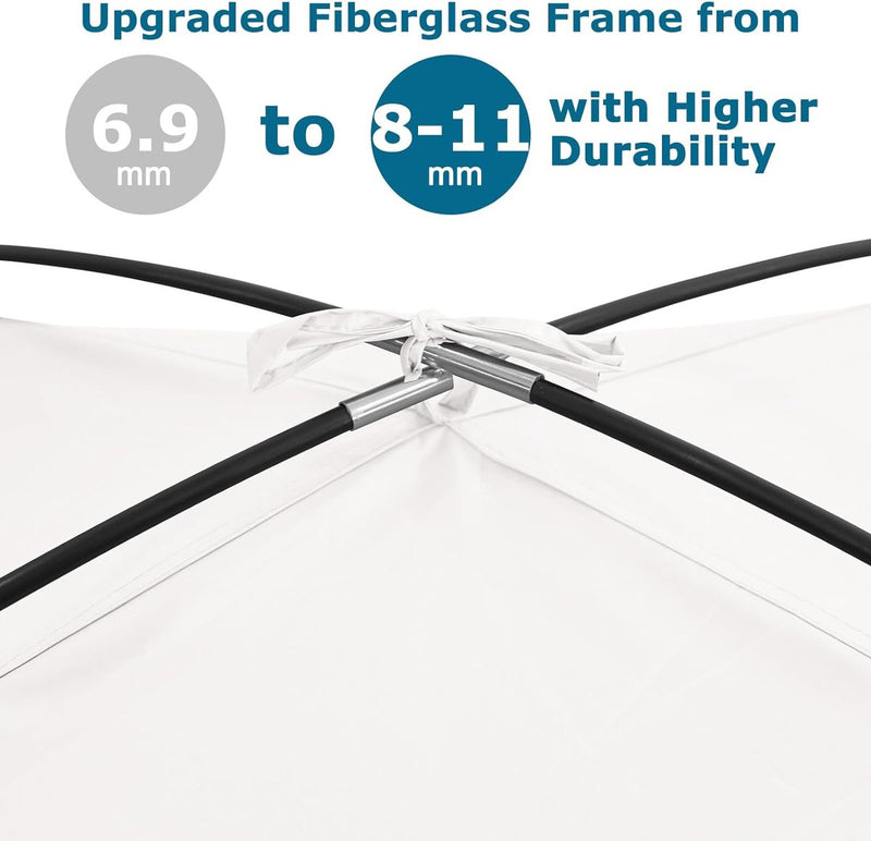 Strandschelpen voor 4-5 personen, draagbare strandtent met uv-bescherming 50+, familie-zonnetent strand met 2 mesh-ramen, snelle montage, eenvoudig dragen, parasol, strandtent voor buiten