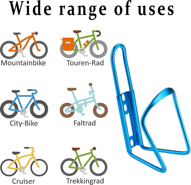 1 stuks lichtgewicht bidonhouder, ultralichte fietsbekerhouder, sportfietsfleshouder, fietsbekerhouder voor e-bikes, trekkingfietsen, racefietsen, mountainbikes (blauw).