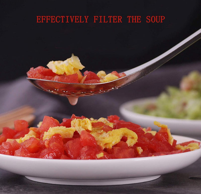 Kaviaarlepel, zeef, lepel, abseielepel, multifunctionele lepel, moleculaire lepel, 56 gaten, duurzame caviaarspoons, handwerk, zeeflepel voor keukenkookgereedschap, roestvrij staal, verdikt kookgerei, 3 stuks