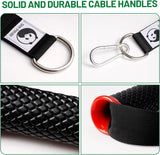 2 stuks eenhandsgrepen, lattrekgreep voor fitnessbandenset, ideaal voor workout aan het trekkoord, kabelstation of krachttoren, oefeningen