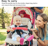 Fopspeenbox voor baby's, draagbaar, 6 transparante fopspeenkastjes, fopspeenkoosje, etui, fopspeenbox, BPA-vrije tepel, shield-etui voor zuigelingen, baby's, reizen, thuis