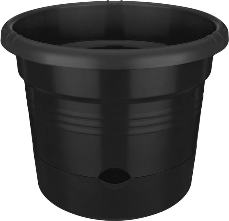 Green Basics Tomatenpot 33 - bloempot voor buiten kweken en oogsten - Ø 33,5 x H 26,0 cm - zwart/levend zwart