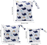 3 stuks wetbags, wetbag, kleuterschool, natte tas, luiertas voor onderweg, herbruikbaar, waterdicht, met ritssluiting, voor zwemmen, kamperen, reizen, fitness, strand