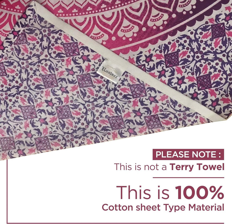 India strandlaken rond mandala hippie/groot Indiaas rond katoen/boho ronde yogamatdoek, meditatie/tafelkleed, rond ophangdeken, picknick, handgemaakt tapijt, 175 cm