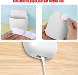 8 stuks afstandsbedieningshouders, organizer, telefoonhouder, wandorganizer, tv-airconditioning, wandhouder, Damage-vrije opbergdoos, mini-opbergdoos voor thuis en op kantoor, wit