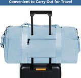 Sports Bag, Travel Duffel Bag, Sports Duffel Bag with Shoe Compartment & Wet Compartment, Waterproof Overnight Bag, Travel Bag, Luggage Bag for Sports & Travel for Men and Women, #2 Blue, 1