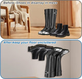 Laarzenhouder, 2 stuks schoenenrek, metalen wandhouder, schoenenrek voor laarzen, cowboyboot-organizer, hoge laarzen voor kast, ingang, outdoor, garage, 41,5 x 23,5 cm