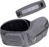Hipseat Babydrager 0-36 maanden, lichte, verstelbare, rugondersteunende taillekruk, 3-in-1 babydrager voor pasgeborenen tot peuterzitje (lichtgrijs)