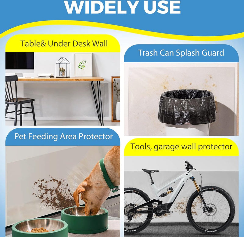 Heldere elektrostatische folie wand, wandbeschermfolie zonder lijm, spatbescherming, wandbeschermfolie voor muur, spatbescherming, keukenachterwand, bescherming voor muren, meubels, kantoor,
