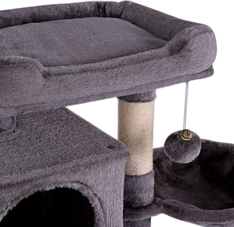 Krabpaal, klimboom, kattenkrabpaal, kattenboom, hoogte 70 cm, donkergrijs