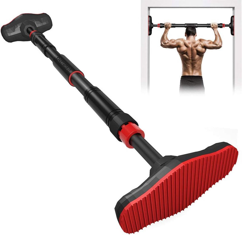 Optrekstang verstelbaar op deurenbreedte 70-90 cm met antislipmat en veiligheidsslot Gemaakt van zwaar staal Maximaal gebruikersgewicht tot 440 lb