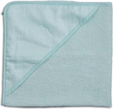 Babyhanddoek met capuchon, badhanddoek, dubbelzijdige babyhanddoek met capuchon, mintgroen