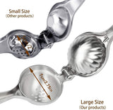 citruspers sappers limoen citrusvrucht handpers sapcentrifuge citruspers anti-bijtmiddel, vaatwasmachinebestendig roestvrij staal 18/8, Ø 7 cm