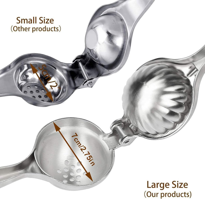 citruspers sappers limoen citrusvrucht handpers sapcentrifuge citruspers anti-bijtmiddel, vaatwasmachinebestendig roestvrij staal 18/8, Ø 7 cm