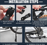 Fietsstandaard, 24-29 inch, in hoogte verstelbaar, fietsstandaard, zijstandaard, maximale belasting 40 kg, antislip fietsstandaard voor e-bike, Mon, trekkingfiets