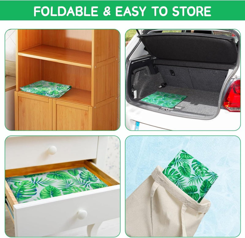 Koelmat voor honden, koelkussen voor honden en katten, koelmat voor huisdieren, niet-giftige gel-zelfkoelende mat, opvouwbaar, koelkussen voor warme zomer, 50 x 65 cm