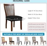 Stretch Diamond Mesh Waterdichte Eetkamerstoelhoezen Eetkamerstoelhoezen Keukenstoelhoezen met gesp (Taupe, 6)