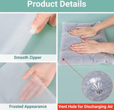 Zip Bags Kleding, 50 stuks 35 x 30 cm Zip Bags, Groot, Reistas, Kleding, Plastic Zak met Rits voor kleding, Handdoeken, Documenten, Reisaccessoires