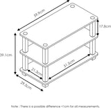Plank, 3-laags schoenenrek, licht kersen/zwart, 29,46 x 29,46 x 39,12 cm