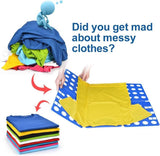 Vouwbord voor kleding T-shirt vouwplank kinderen en volwassenen vouwplank wasvouwplank wasvouwplank kleding blauw