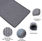 Krabmat kat, krabtapijt sisal, krabplank vloer antislip, natuurlijk sisaltapijt voor katten (40 x 60 cm, donkergrijs)