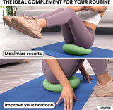 Balzitkussen 33 cm inclusief pomp, noppenkussen, luchtkussen, anti-burst zitkussen, balanskussen, core, rug, fitnesscoördinatie en rugtraining (zenfeel)