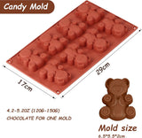 Premium siliconen bakvorm / muffinvorm voor muffins, cupcakes, cakes, pudding, ijsblokjes en gelei - broodbakvorm in beervorm voor indrukwekkende creaties, hoogwaardige siliconen cake