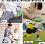 Balzitkussen 33 cm inclusief pomp, noppenkussen, luchtkussen, anti-burst zitkussen, balanskussen, core, rug, fitnesscoördinatie en rugtraining (zenfeel)