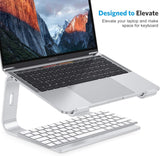 Laptopstandaard, notebookstandaard met ventilatie, universele PC Riser Ergonomische laptophouder aluminium voor laptops van 10-15,6 inch