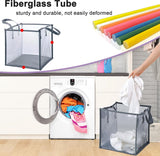 Wasmand, opvouwbare wasmand, waskist, wasbox, mandenopslag, wassorteerder, pop-up wasmand, speelgoedorganisator voor kinderen, opbergtas met handvat (klein)